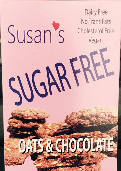 Susan's Sugar Free Vegan cookies - Chocolate - Healthy Cookies Direct
