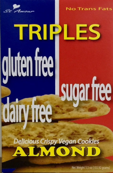 Triples - Triple Free cookies - Almond - Healthy Cookies Direct