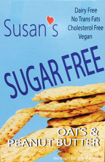 Susan's Sugar Free Vegan Cookies - Peanut Butter - Healthy Cookies Direct - 1