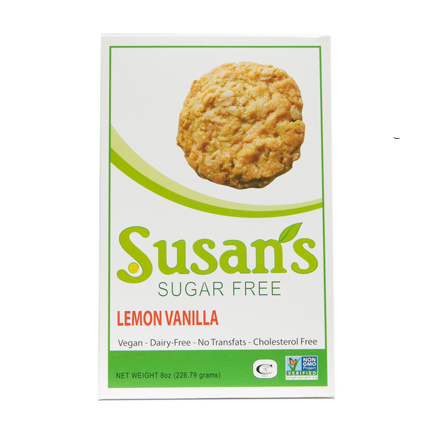 Susan's Sugar Free Vegan Cookies - Lemon-Vanilla