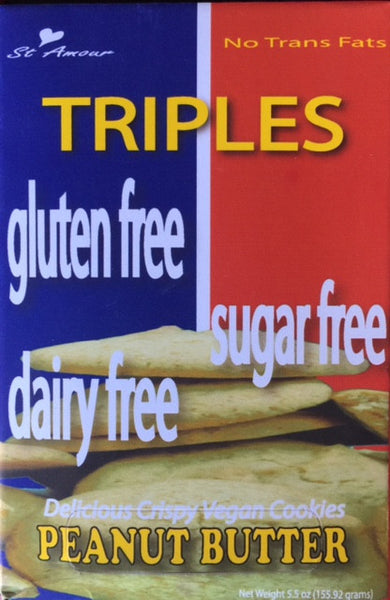 Triples - Triple Free cookies - Peanut Butter - Healthy Cookies Direct